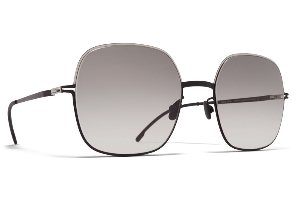 MYKITA - Magda Sunglasses Silver/Black with Original Grey Gradient Lenses