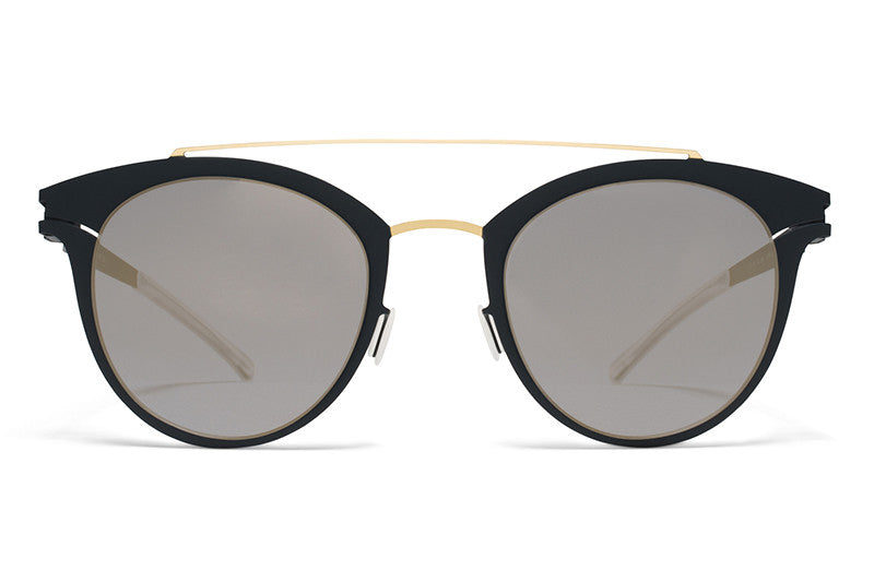 MYKITA Sunglasses - Margo Gold/Indigo with Brilliant Blue Solid Lenses