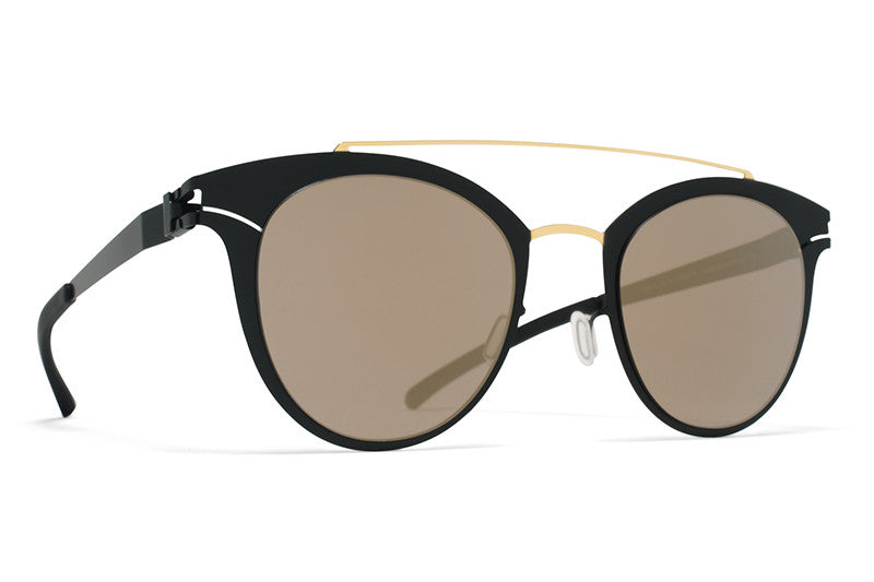 MYKITA Sunglasses - Margo Gold/Terra with Brilliant Grey Solid Lenses
