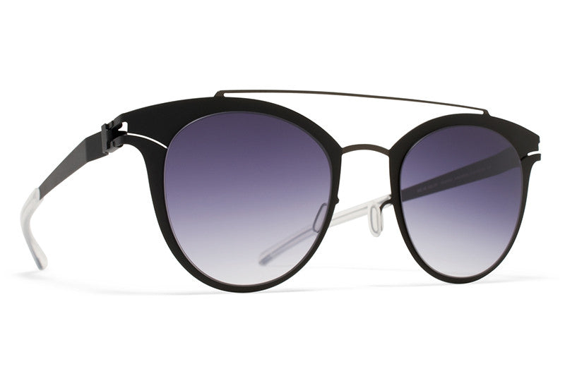 MYKITA Sunglasses - Margo Shiny Black/Black with Grey Gradient Lenses
