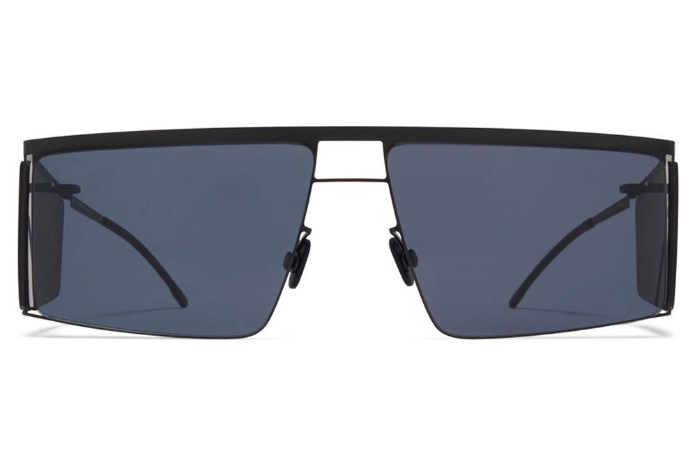 MYKITA x Helmut Lang - HL001 Sunglasses Black/Dark Grey Sides with Dark Grey Solid Lenses