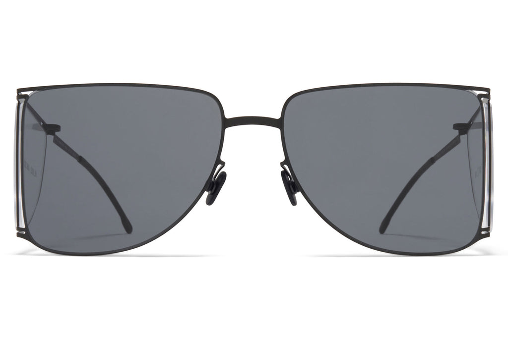 MYKITA x Helmut Lang - HL002 Sunglasses Black/Clear Sides