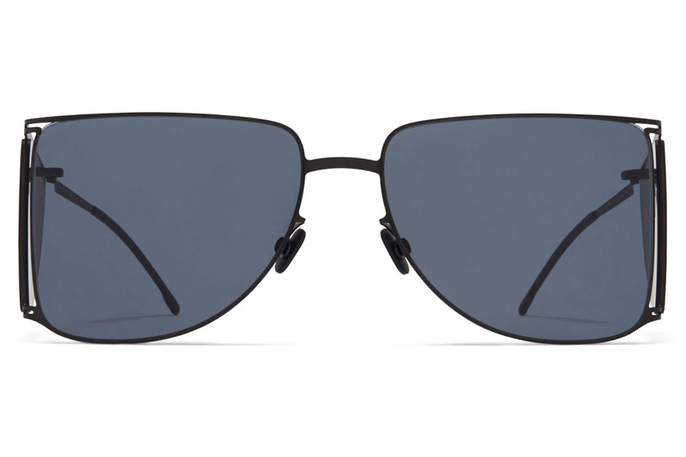 MYKITA x Helmut Lang - HL002 Sunglasses Black/Dark Grey Sides with Dark Grey Solid Lenses