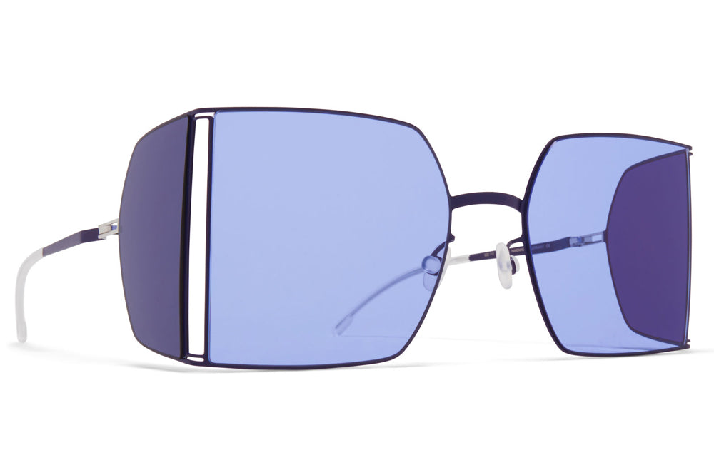 MYKITA x Helmut Lang - HL003 Sunglasses Mulberry/Dark Purple Sides with Jelly Purple/Dark Purple Solid Lenses