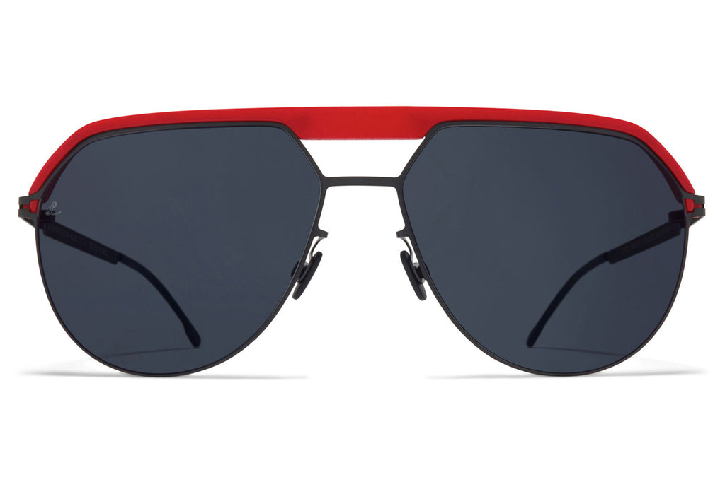 MYKITA | Leica - ML02 Sunglasses MH55 - Leica Red/Black with Leica Black Solid Lenses