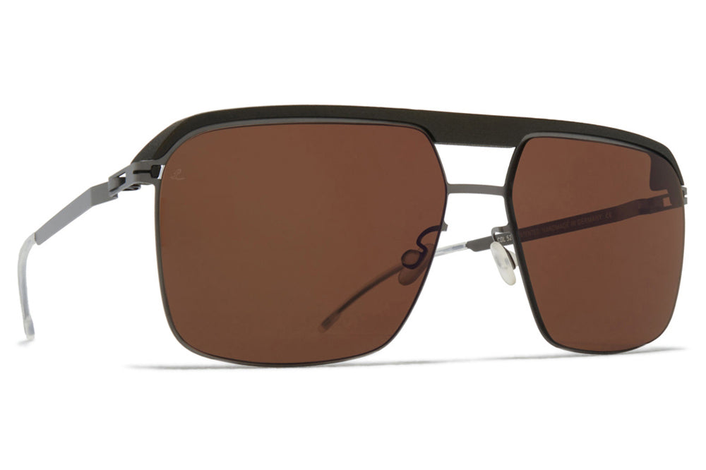 MYKITA | Leica - ML03 Sunglasses MH51 - Safari Green/Graphite with Leica Brown Polarized Lenses