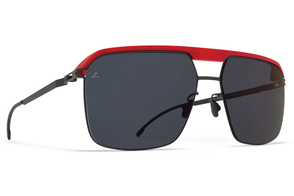 MYKITA | Leica - ML03 Sunglasses MH55 - Leica Red/Black with Leica Black Solid Lenses