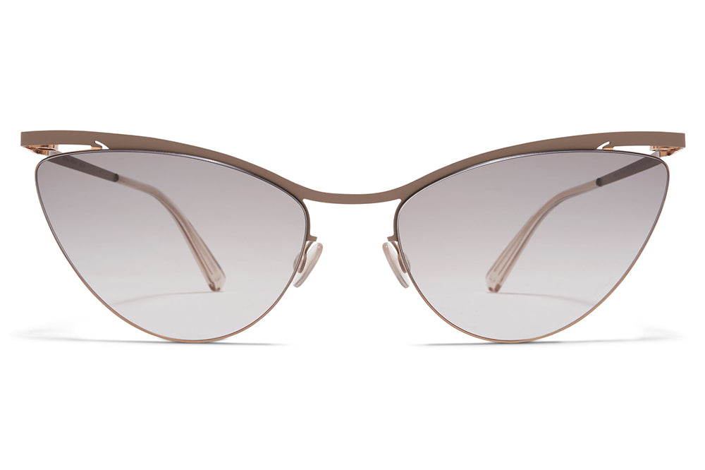 MYKITA LESSRIM - Mizuho Sunglasses Champagne Gold/Taupe Grey with Original Grey Gradient Lenses