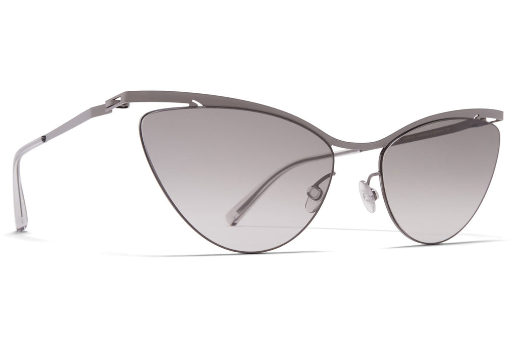 MYKITA LESSRIM - Mizuho Sunglasses Shiny Graphite with Original Grey Gradient Lenses