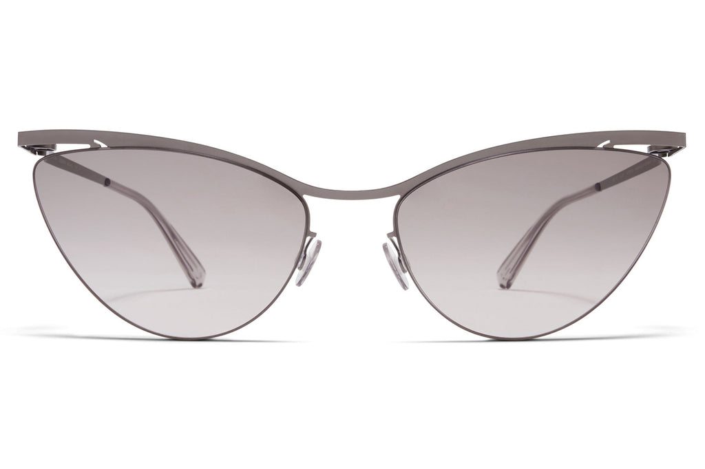 MYKITA LESSRIM - Mizuho Sunglasses Shiny Graphite with Original Grey Gradient Lenses