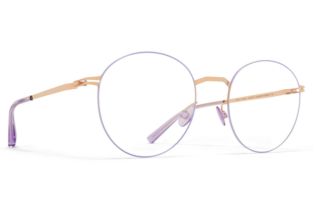 MYKITA LESSRIM - Tomomi Eyeglasses Champagne Gold/Iris Lilac