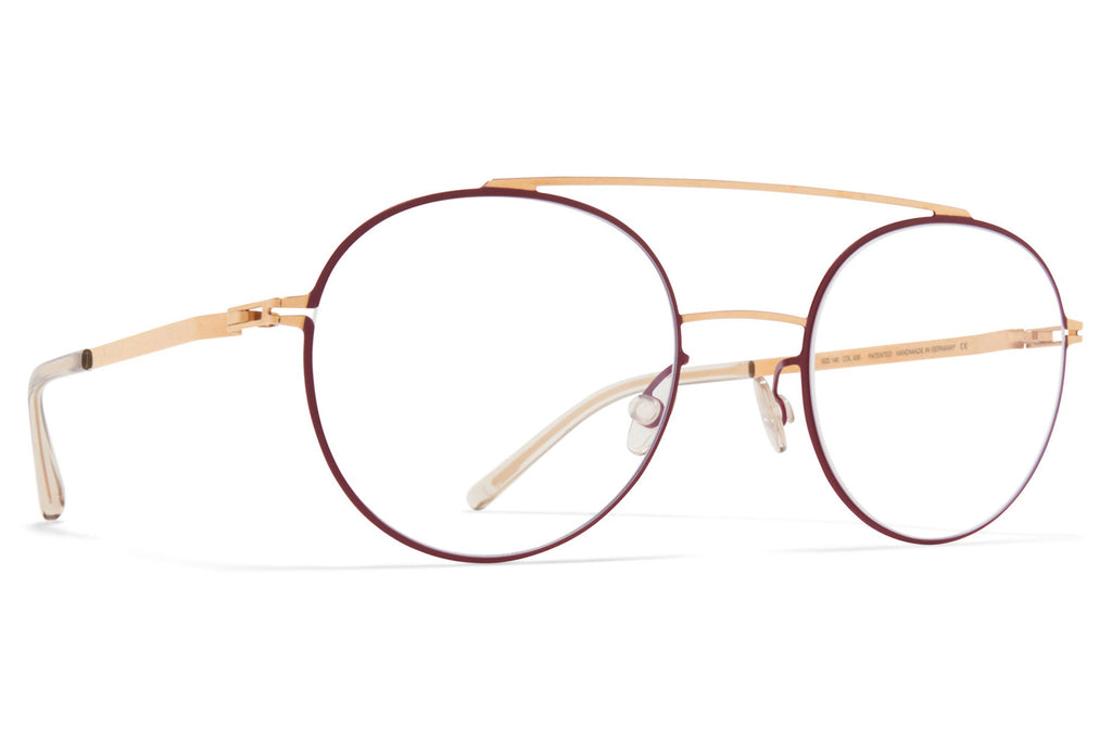 MYKITA - Almeta Eyeglasses Champagne Gold/Cranberry