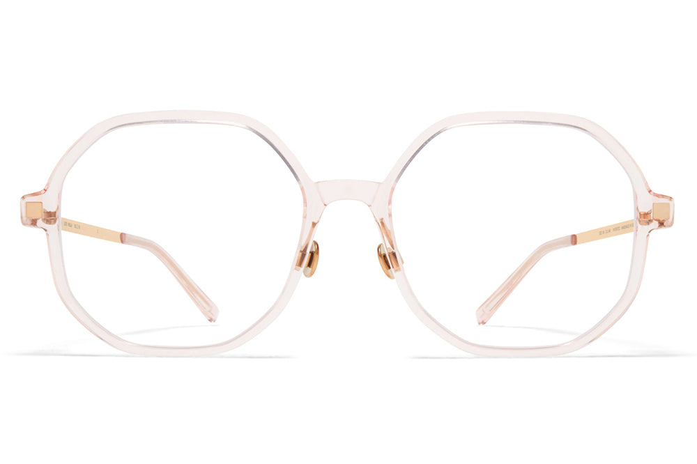 MYKITA - Hilla Eyeglasses with nose pads Rose Water/Champagne Gold