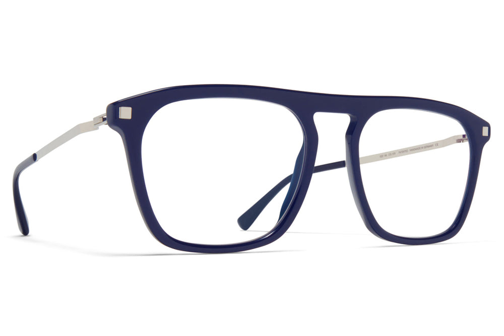 MYKITA - Kallio Eyeglasses Dark Blue/Shiny Silver