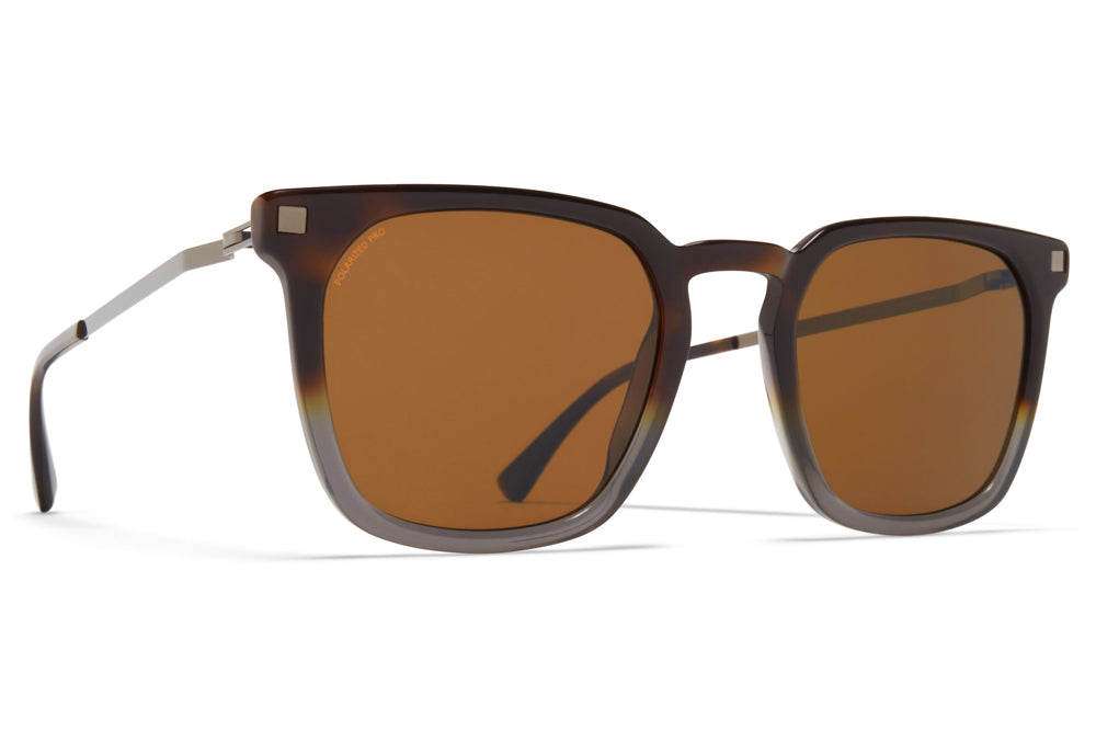 MYKITA - Borga Sunglasses MYKITA - Borga Sunglasses Santiago Gradient/Shiny Graphite with Polarized Pro Amber Brown Lenses