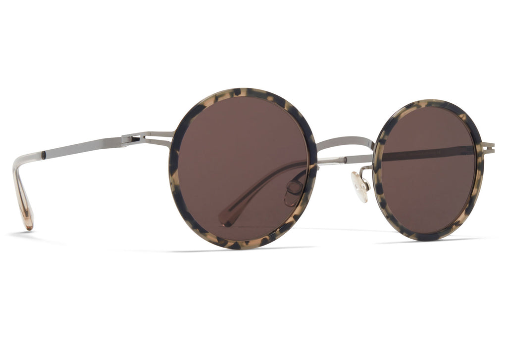 MYKITA | Eetu Sunglasses Shiny Graphite/Matte Antigua with Brown Solid Lenses
