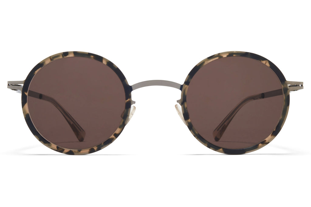 MYKITA | Eetu Sunglasses Shiny Graphite/Matte Antigua with Brown Solid Lenses