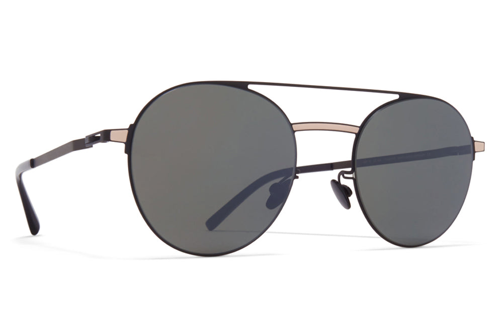 MYKITA - Eri Sunglasses Black/Sand with Mirror Black Lenses