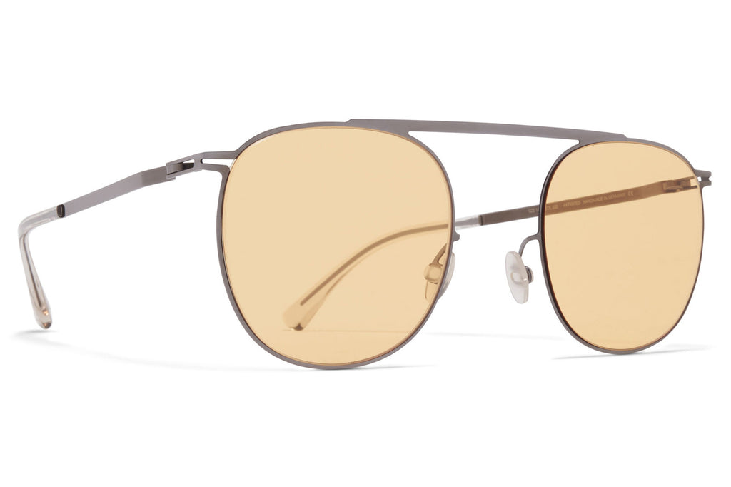 MYKITA - Erling Sunglasses Shiny Graphite with Jelly Yellow Solid Lenses