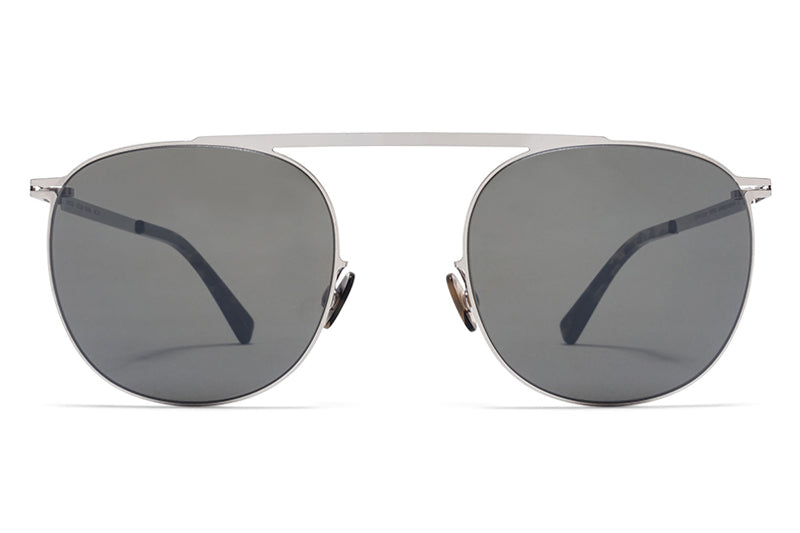 MYKITA Sunglasses - Erling Shiny Silver with Mirror Black Lenses