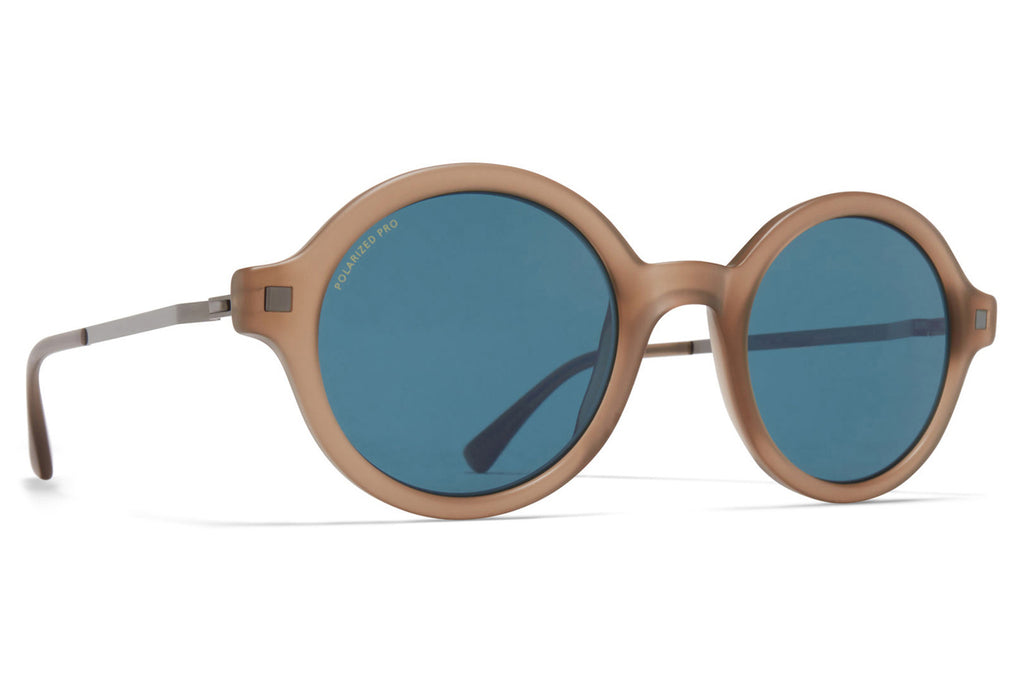 MYKITA - Esbo Sunglasses Matte Taupe/Shiny Graphite with Polarized Pro Ocean Blue Lenses