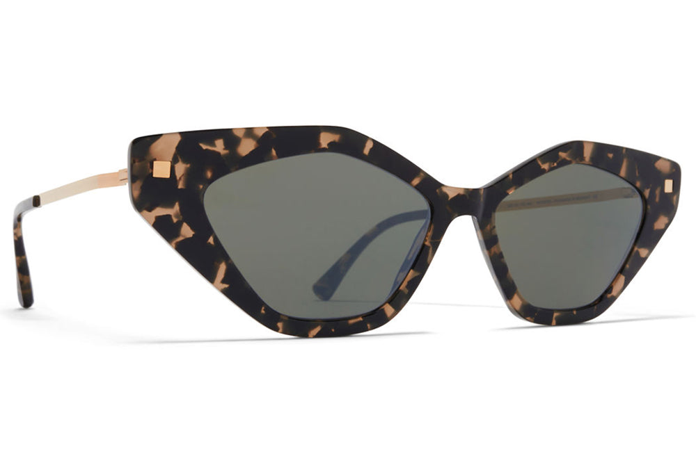 MYKITA - Gapi Sunglasses Antigua/Champagne Gold with Mirror Black Lenses