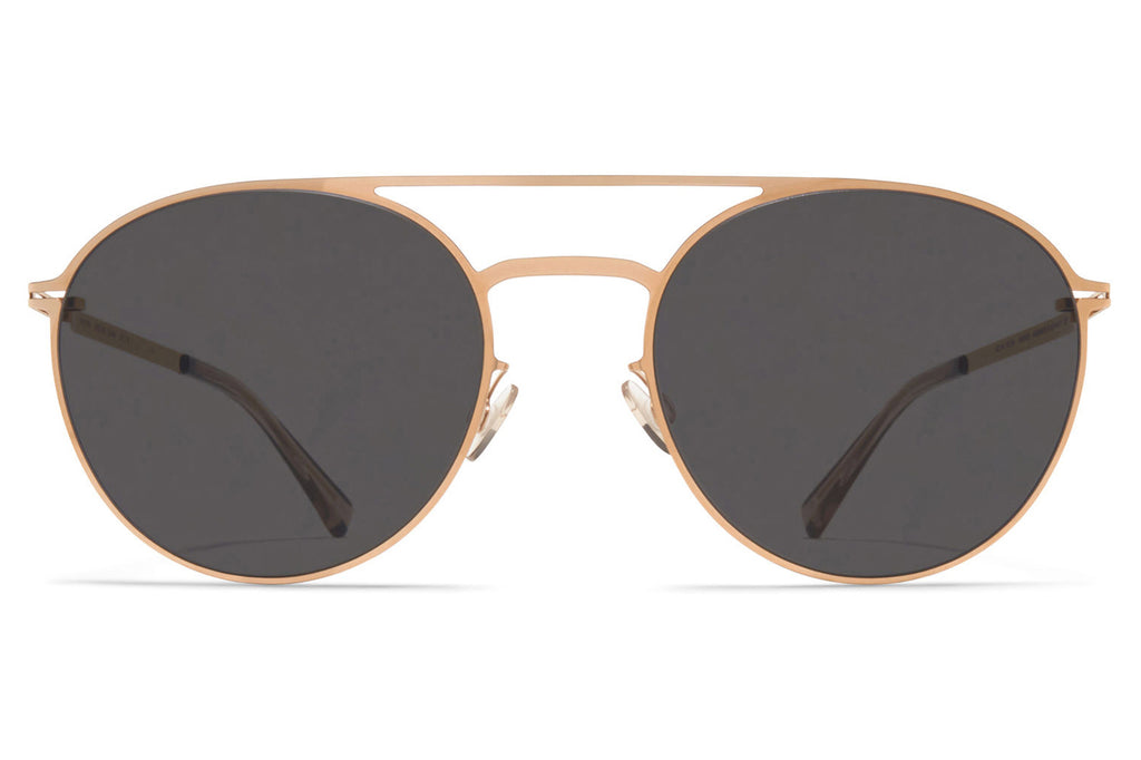 MYKITA - Julian Sunglasses Champagne Gold with Dark Grey Solid Lenses