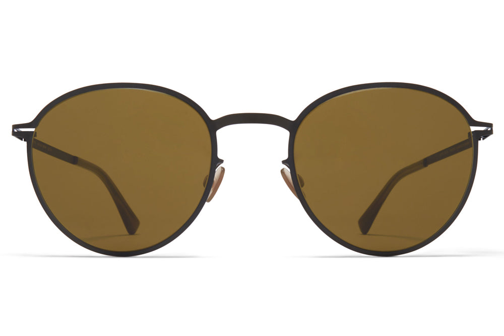 MYKITA - Kasimir Sunglasses Black with Raw Brown Solid Lenses
