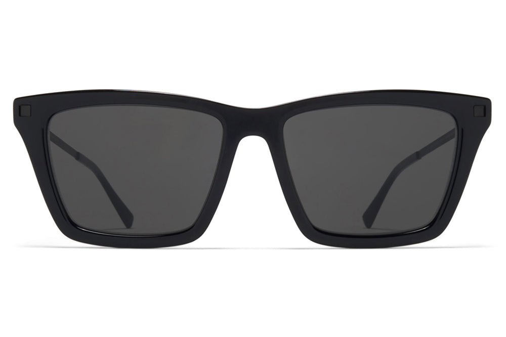 MYKITA - Kiska Sunglasses Black/Black with Dark Grey Solid Lenses