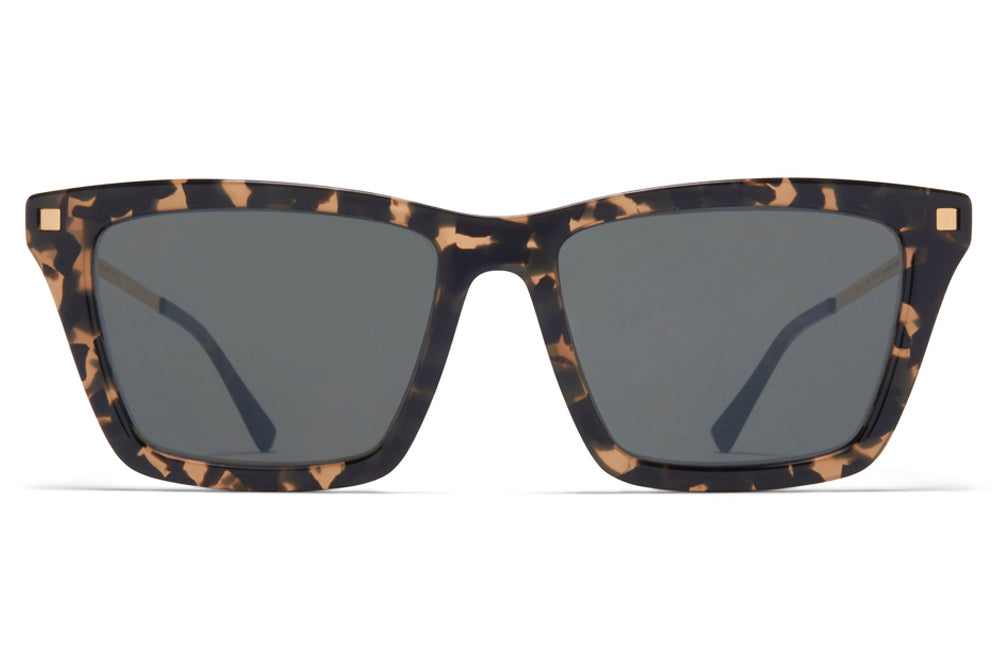 MYKITA - Kiska Sunglasses Antigua/Champagne Gold with Mirror Black Lenses