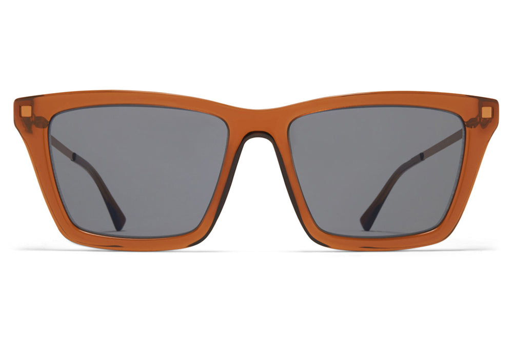 MYKITA - Kiska Sunglasses Topaz/Shiny Copper with Grey Solid Lenses