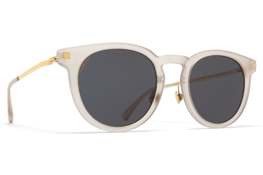MYKITA - Lahti Sunglasses Matte Champagne/Glossy Gold with Polarized Pro Hi-Con Grey Lenses