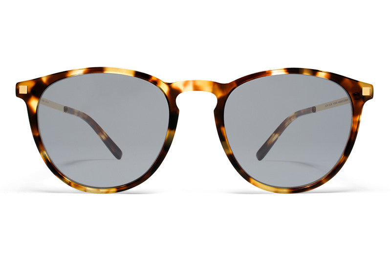 MYKITA Sunglasses - Nukka Cocoa Sprinkles with Dark Blue Solid Lenses