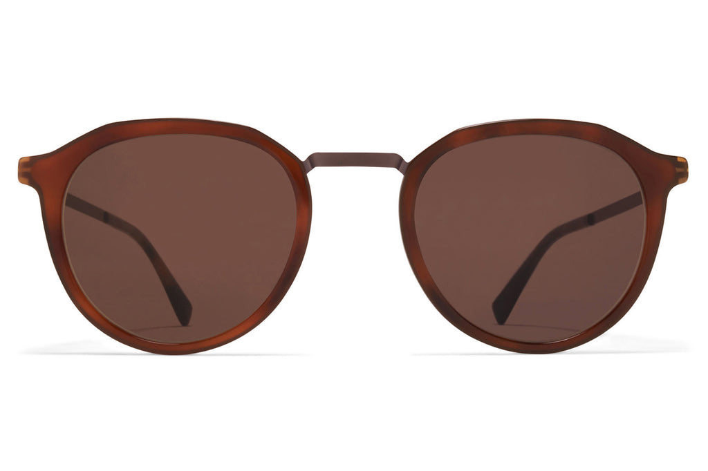 MYKITA - Paulson Sunglasses Mocca/Zanzibar with Brown Solid Lenses