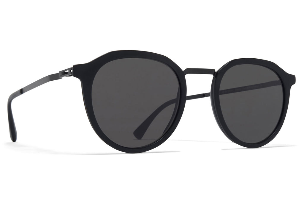 MYKITA - Paulson Sunglasses Black/Matte Black with Dark Grey Solid Lenses