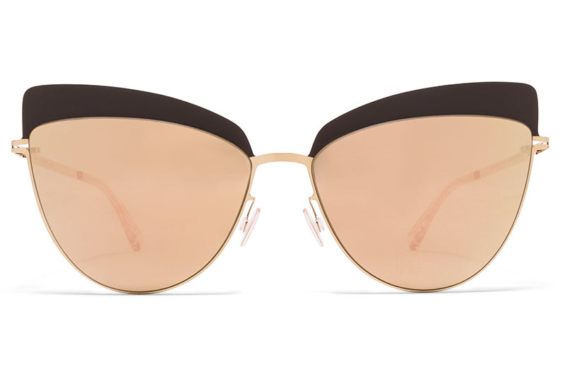 MYKITA Sunglasses - Svea Champagne Gold/Dark Brown with Champagne Gold Lenses