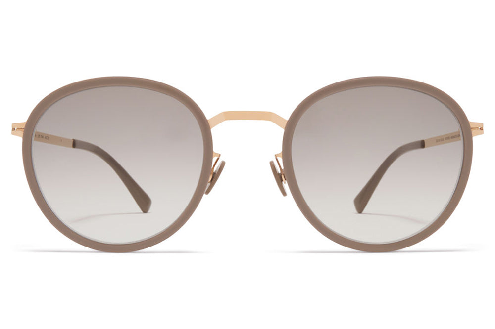 MYKITA - Tuva Sunglasses Champagne Gold/Brown Grey with Original Grey Gradient Lenses