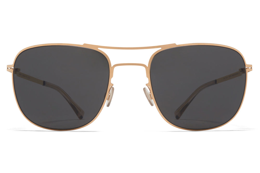 MYKITA - Vito Sunglasses Champagne Gold with Dark Grey Solid Lenses