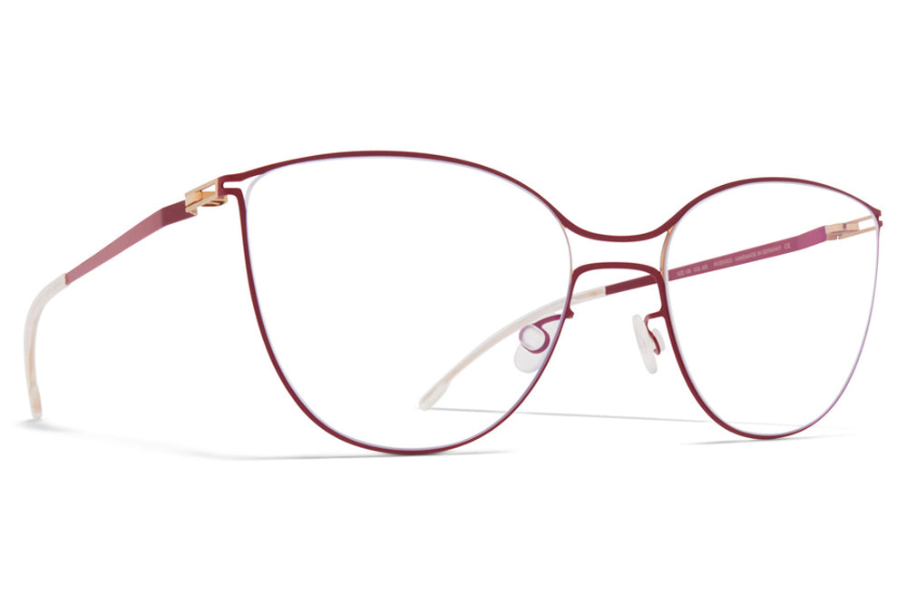 MYKITA - Bjelle Eyeglasses Champagne Gold/Cranberry