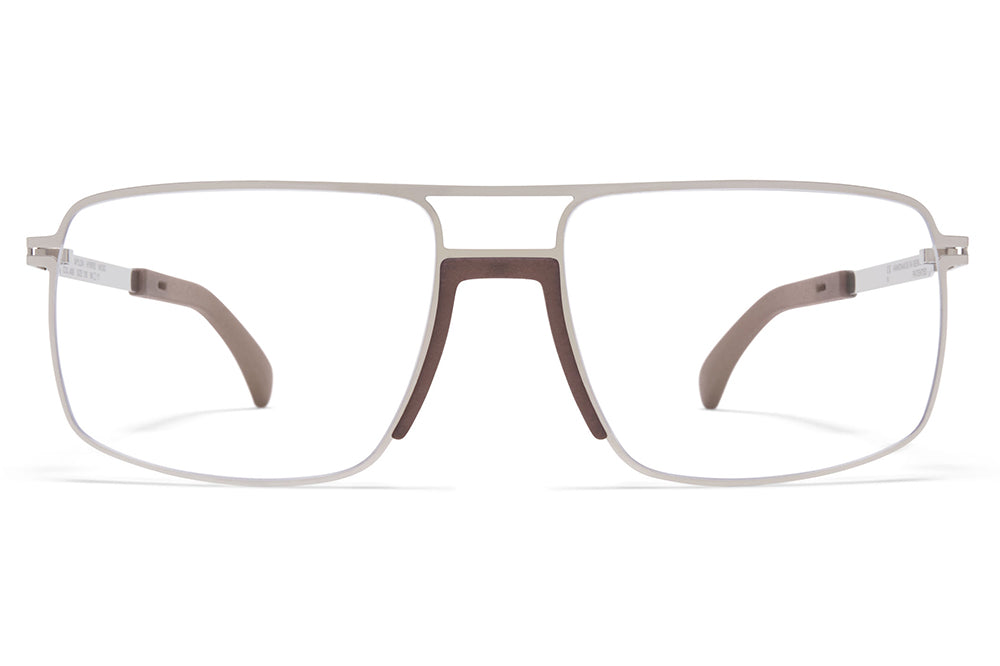 MYKITA - Moss Eyeglasses MH36 - Taupe Grey/Shiny Silver