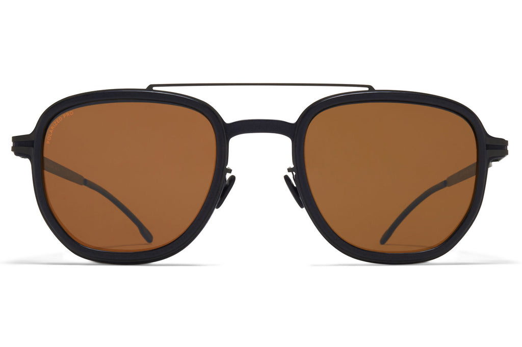 MYKITA Mylon - Alder Sunglasses MH6 - Pitch Black/Black with Polarised Pro Amber Brown Lenses