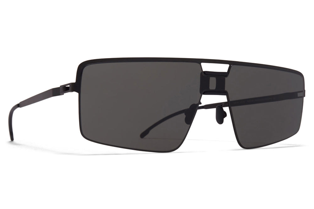 MYKITA Mylon - Soy Sunglasses MH1 - Black/Pitch Black with Dark Grey Solid Shield