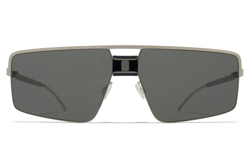 MYKITA Mylon - Soy Sunglasses MH49 - Pitch Black/Matte Silver with Dark Grey Solid Shield