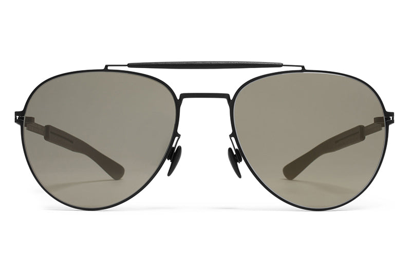 MYKITA Mylon Sunglasses - Sloe MH1 - Black/Pitch Black with Gunmetal Flash Lenses