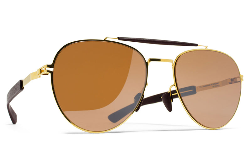 MH2 - Gold/Ebony Brown with Sienna Brown Flash LensesMYKITA Mylon Sunglasses - Sloe