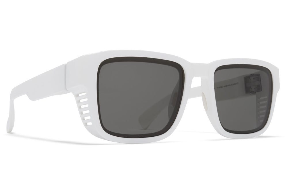 MYKITA Mylon - Boost Sunglasses MD29 - White with Grey Solid Lenses