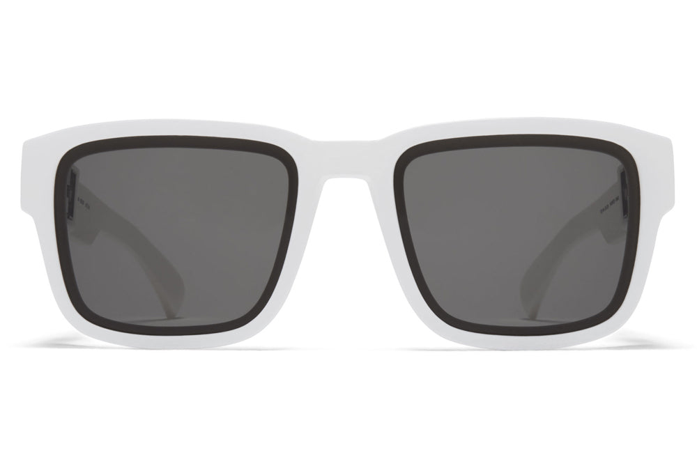 MYKITA Mylon - Boost Sunglasses MD29 - White with Grey Solid Lenses
