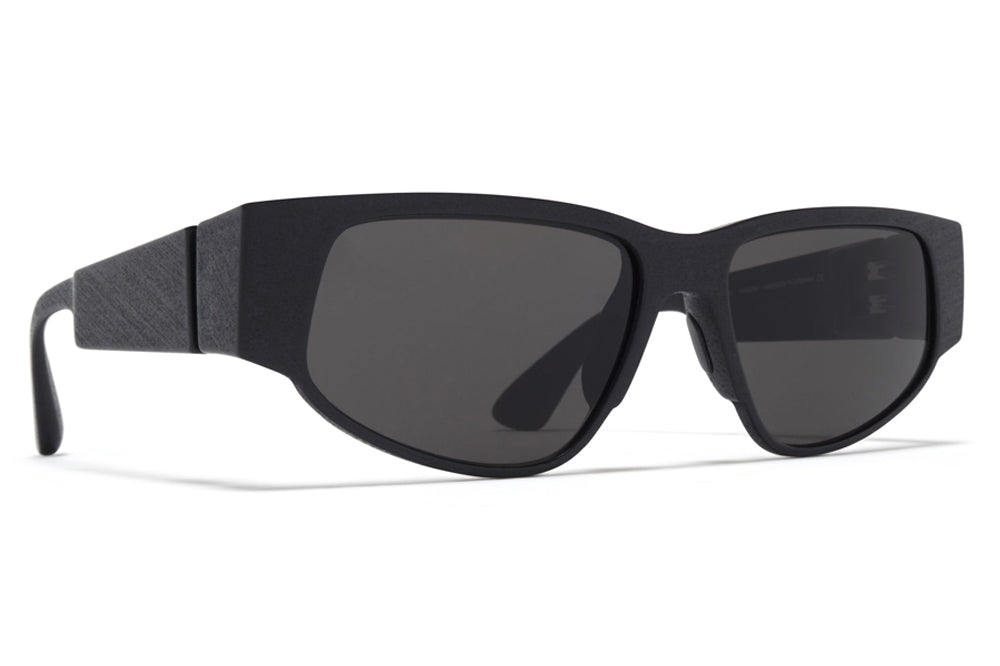 MYKITA - Cash Sunglasses MD1 - Pitch Black with Grey Solid Lenses