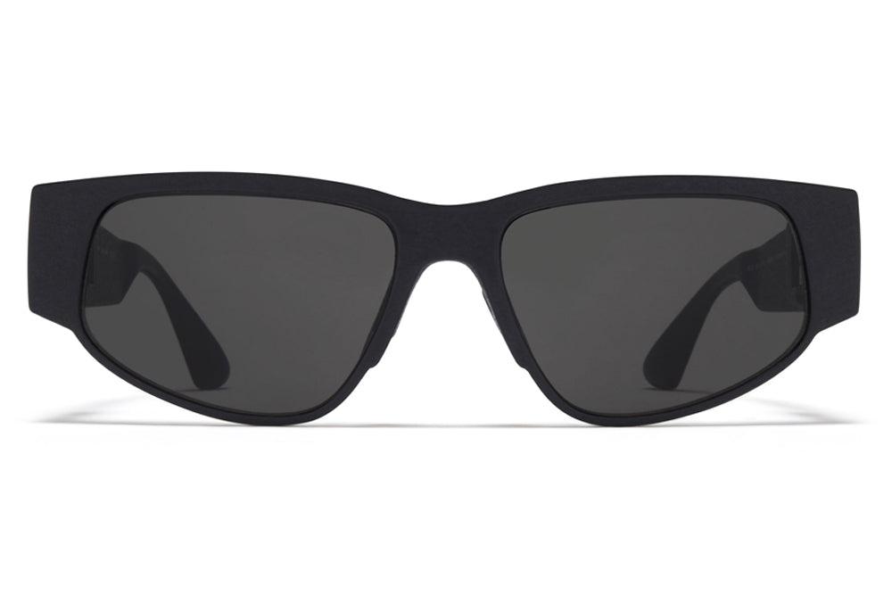 MYKITA - Cash Sunglasses MD1 - Pitch Black with Grey Solid Lenses