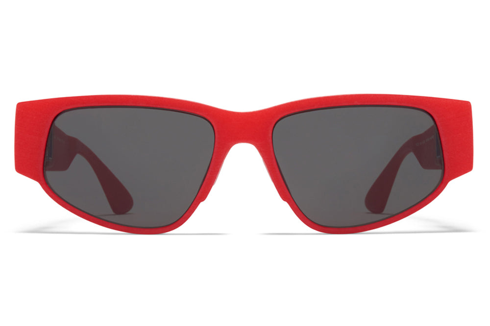 MYKITA - Cash Sunglasses MD5 - Crimson Red with Grey Solid Lenses